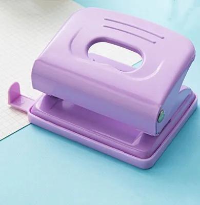

Macaron color circular double hole large thick loose leaf punch manual circular hole press (Lavender,2) лавандовый