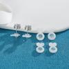 Rubber Rubber Earring Backs White Earring Support Backings Earring Lifter Backs  for Heavy Earrings