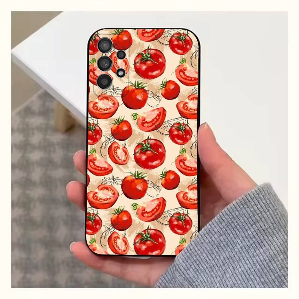 Fruit P-Painting Case For Samsung S10,Plus,S9,Ultra,S24,S21,S20,S23,FE,S22,S25,Lite,Soft Silicone Black