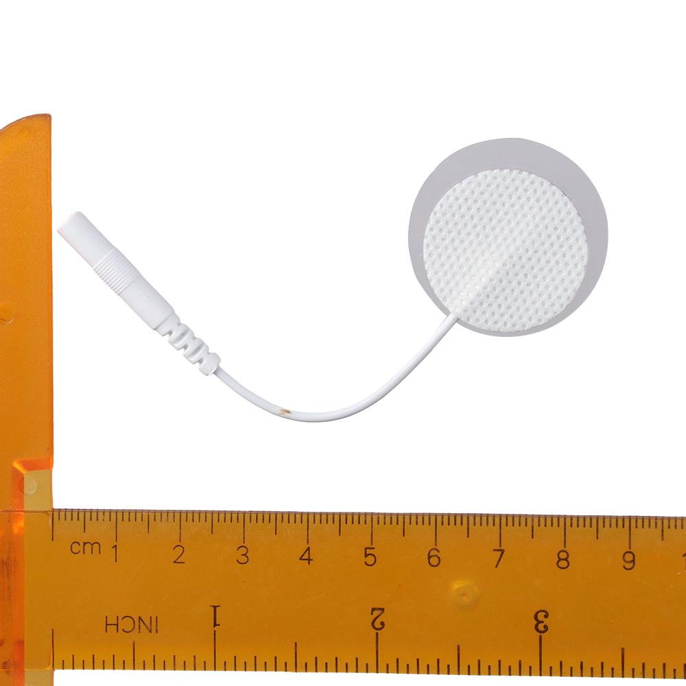 10 Pcs Non-woven+Conductive Gel 1in Round Reusable Electrodes Replacement for Tens EMS  Massager