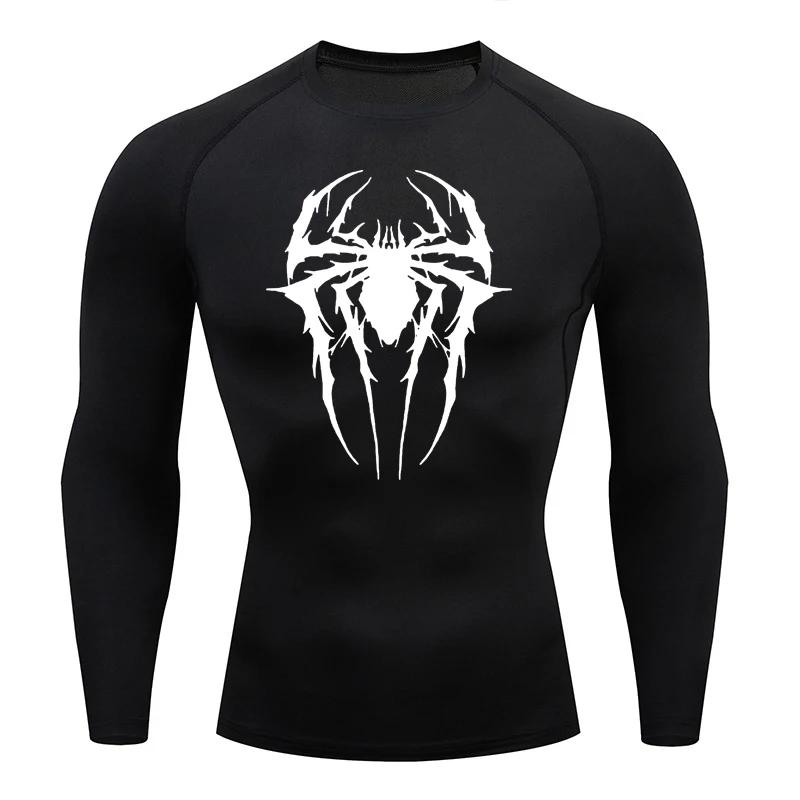 Sportswear Men Gym Compression T Shirt Running Long Sleeve Sports T-shirt Elastic Quick Dry Sport Tops Tee Athletic Shirts Men