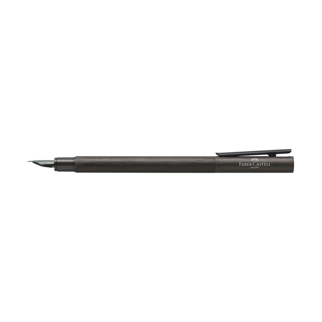 Neo Slim Fountain Fine Officially Imported FABER-CASTELL Pen, Gunmetal, Nib, 146251, Dual-Use,
