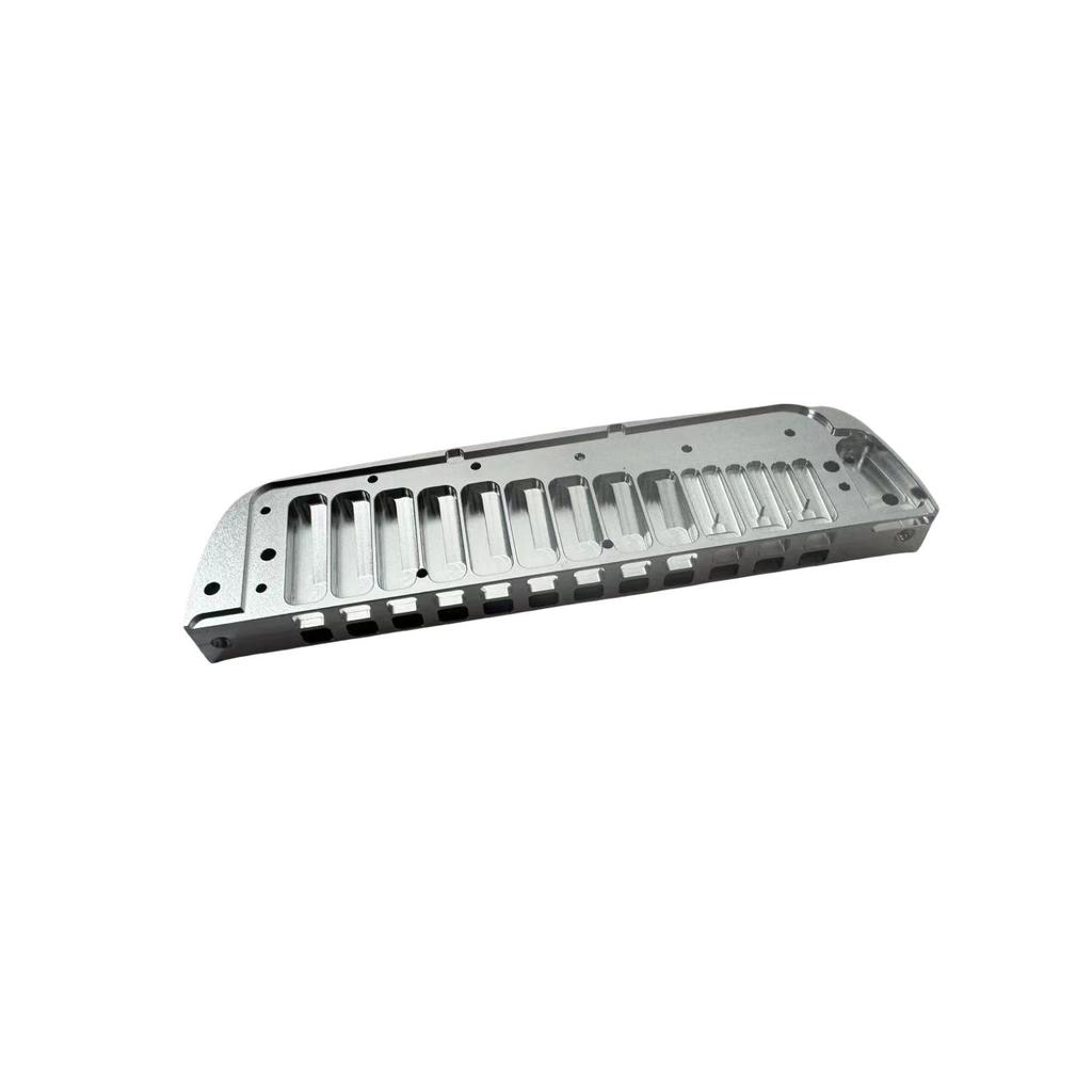 Modified Chromatic Harmonica LAI257/255 Silver Aluminum