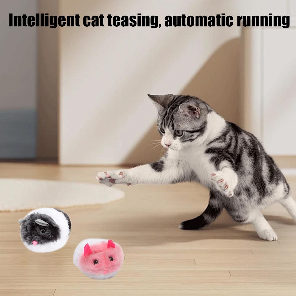 Cute Mouse Cat Toys Cat Supplies Plush Toy Shake Movement Mouse Pet Kitten Funny Plush Little Mouse Interactive Cat Toys