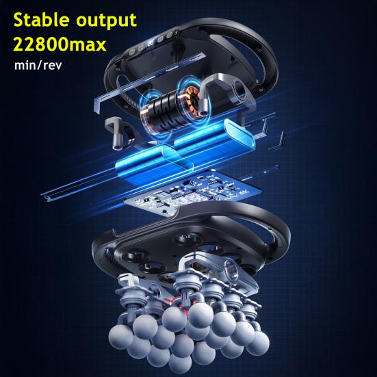 16-Head Electric Massager for Deep Tissue Relief 30 Levels Quiet Shoulder Massager Machine for Back