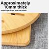 2Pcs Japanese Style Bamboo Pot Holder Square/Round Drink Insulation Pad Dishes Stand  Tableware