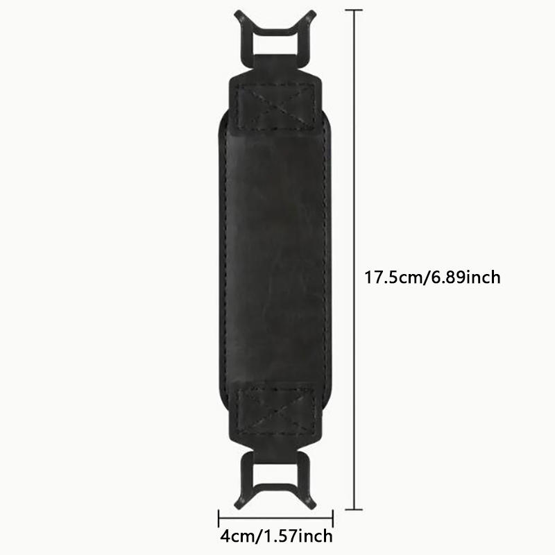 6-7 Inch Tablet Hand Strap Anti-Slip PU Leather Grip Handle with Adjustable Finger Loop for Secure One-Handed Use