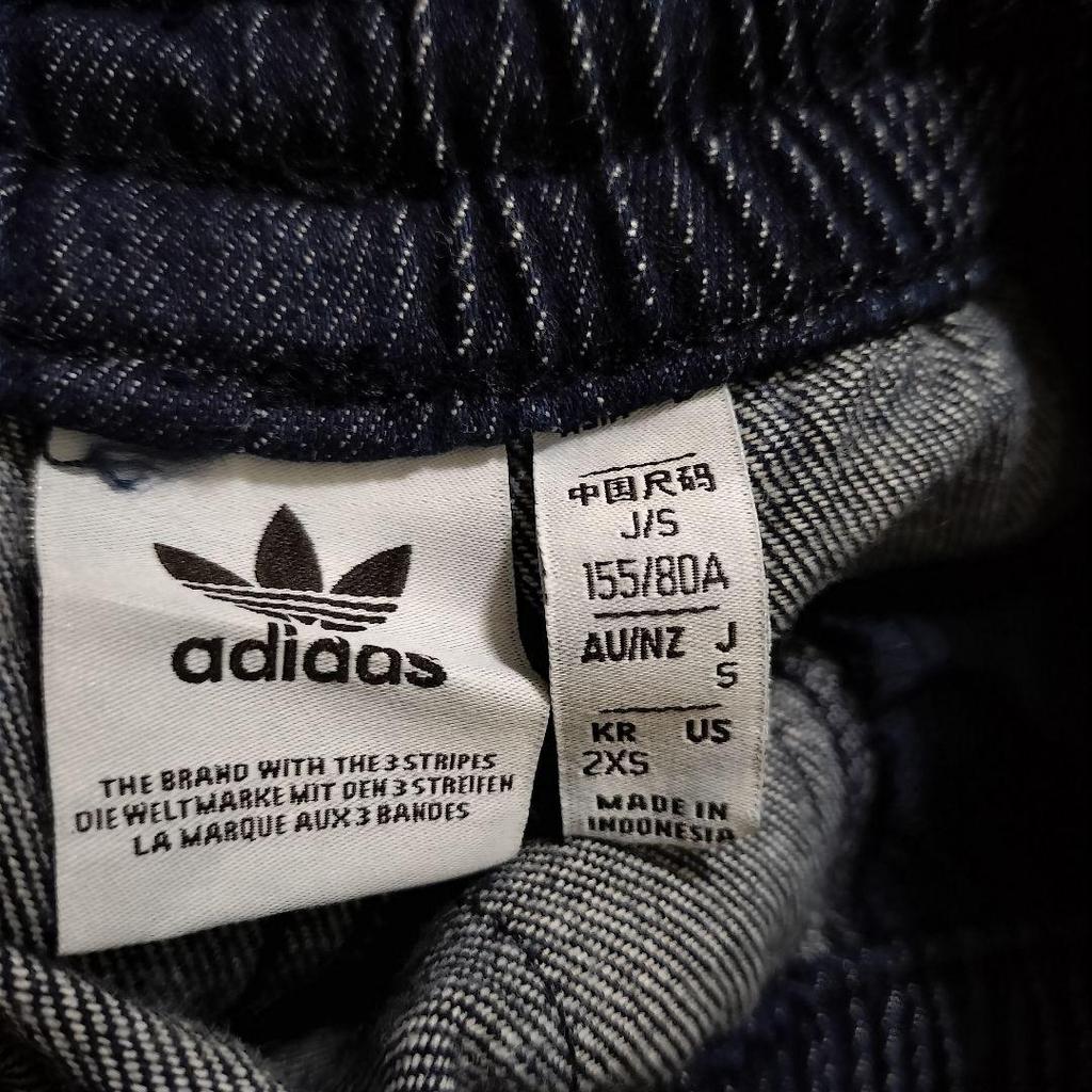 [USED] Adidas Navy Denim Pants, Jersey, DENIM JAPONA TP, Women's, Size S