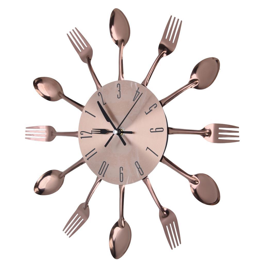 Kitchen Wall Clock Multipurpose Cutlery Kitchen Utensil Clock for Kitchen Restaurant Home Decor