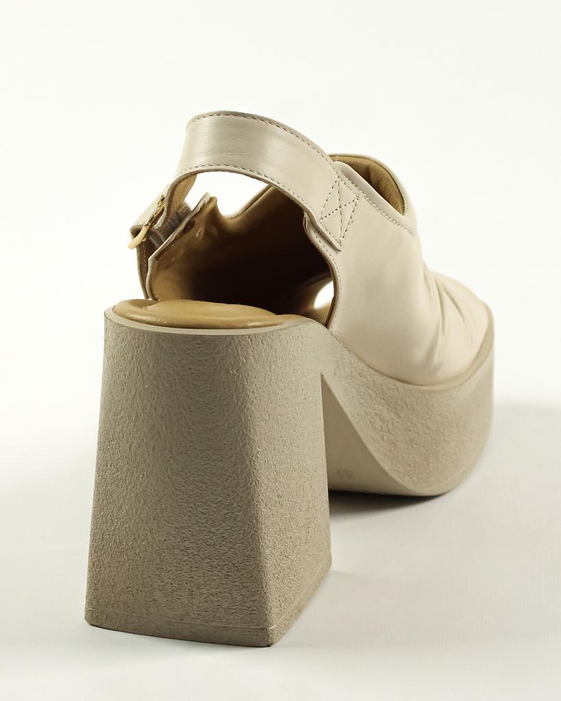 Topuklu Sandalet Phony 13902 36 Krem Deri