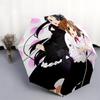 Maid  Pattern, Automatic Folding Umbrella, Portable and Foldable Design, 8 Ribs, a Christmas or Birthday Gift.