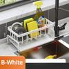 Kitchen Sink Drain Rack Sponge Storage Faucet Holder Soap Space Aluminum Drainer Shelf Basket Organizer Bathroom Accessories