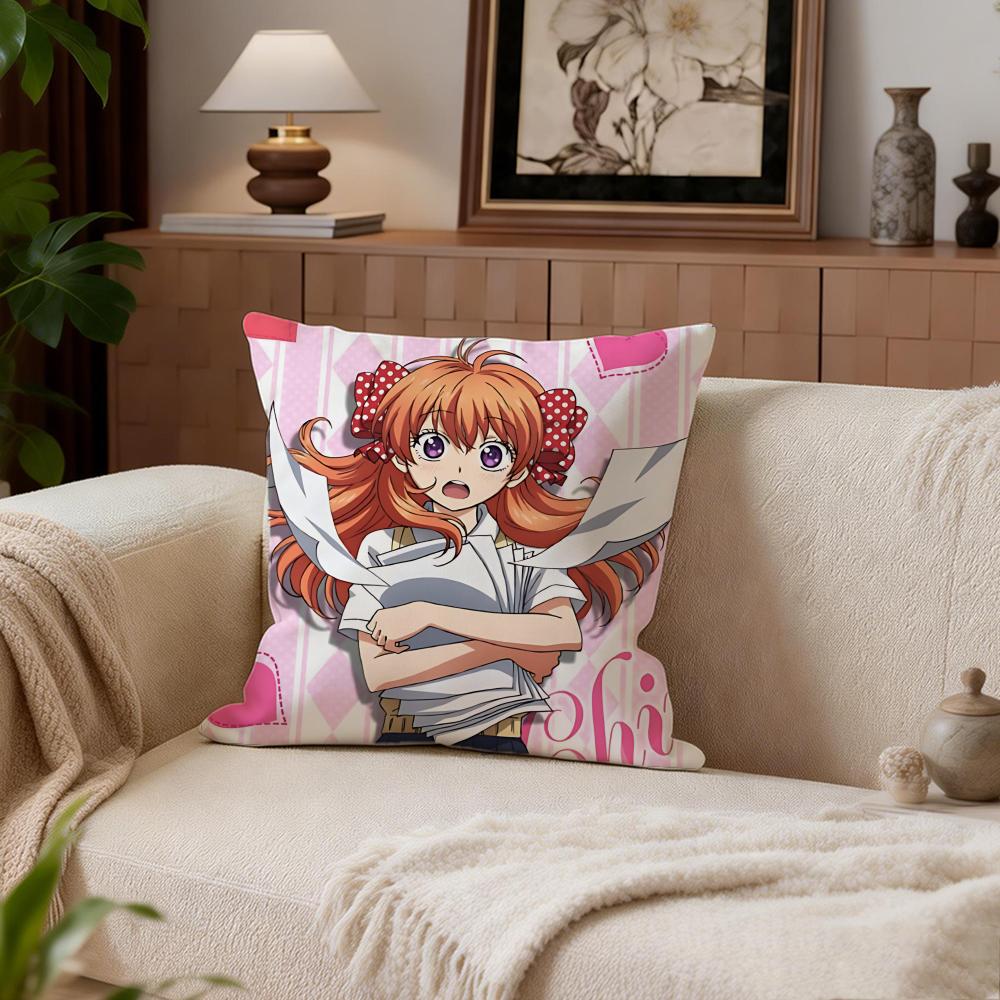 Comedy Monthly Girls Nozakikun Kissenbezug Kissenbezug Set 4 Stück 50x50 45x45 40x40 Kissenbezug Dekorativ Sofa Heimdekoration