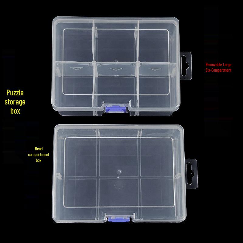 Removable 6-Compartment Dustproof Makeup Organizer