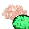 300pcs Mini Luminous Stones 14mm Fish Tanks Artificial Stone Aquarium Decoration for Indoor Outdoor Garden Yard Decor