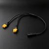 Portable Double XT60 Female To DC5.5x2.1mm Female Adapter XT60 Charging Cable For FPV Setups Easy Power Connection