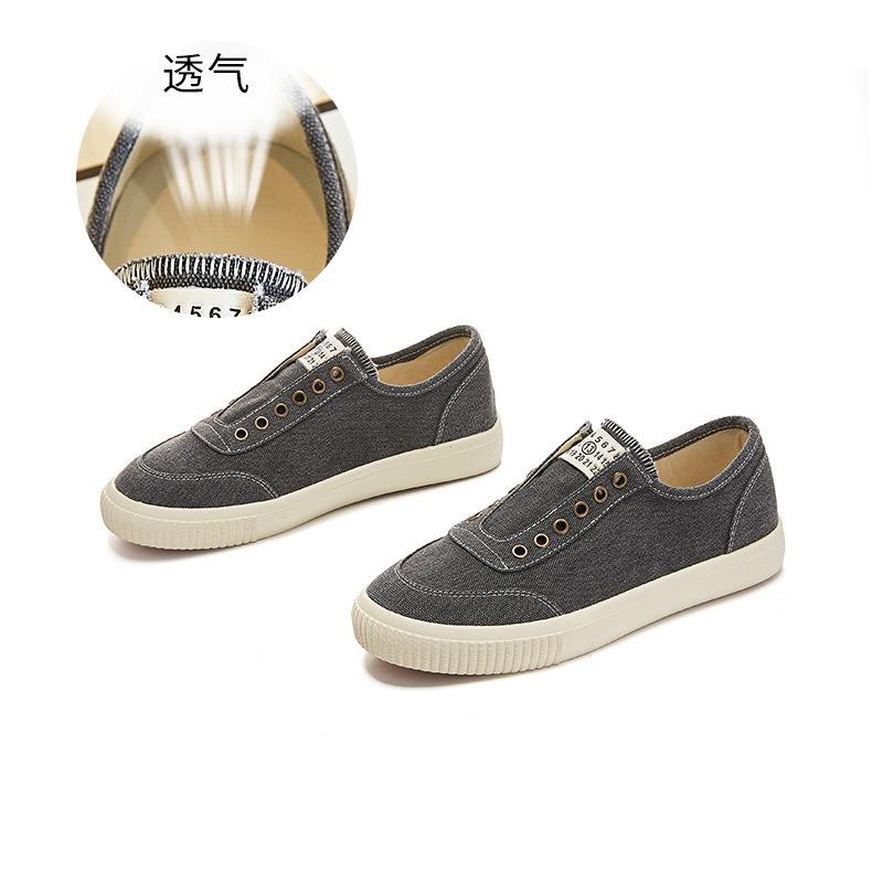 

Стелька парусиновые туфли женские весенние новые круглый носок платформа белые туфли повседневные универсальные женские туфли 40 серый