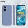 Case For Xiaomi Poco M7 Plus Case Shockproof Soft Original Liquid Silicone Back Case Poco M7 Plus Cover For Poco M7 Plus Funda