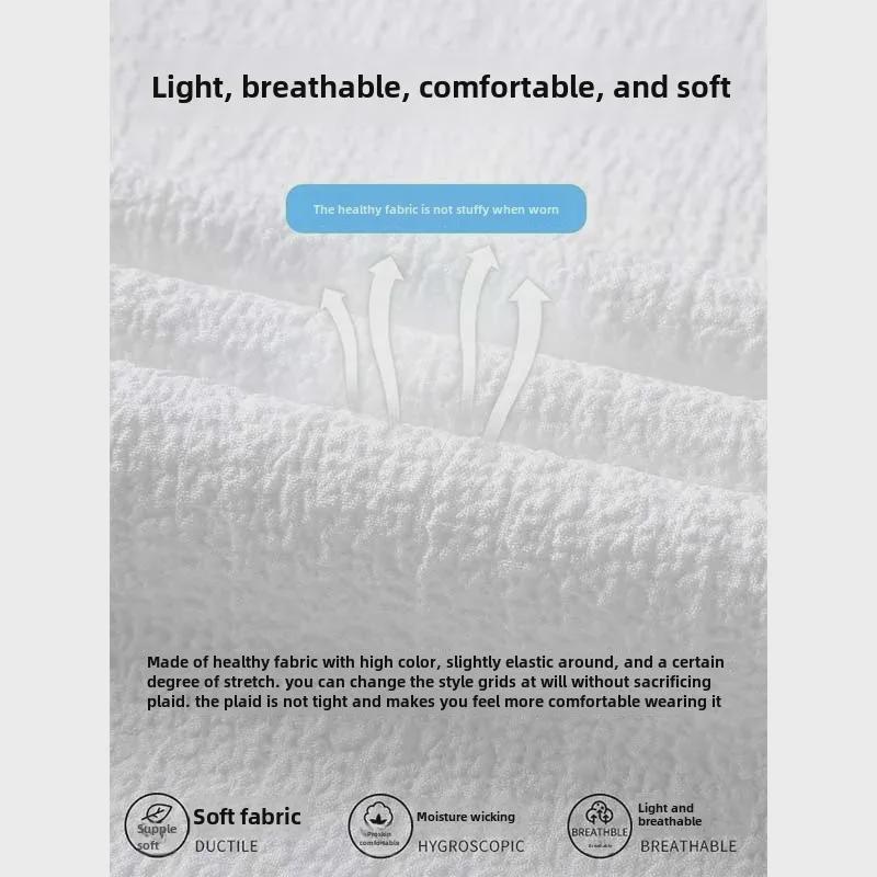 Pánské letní jednobarevné lněno-bavlněné tričko s krátkým rukávem