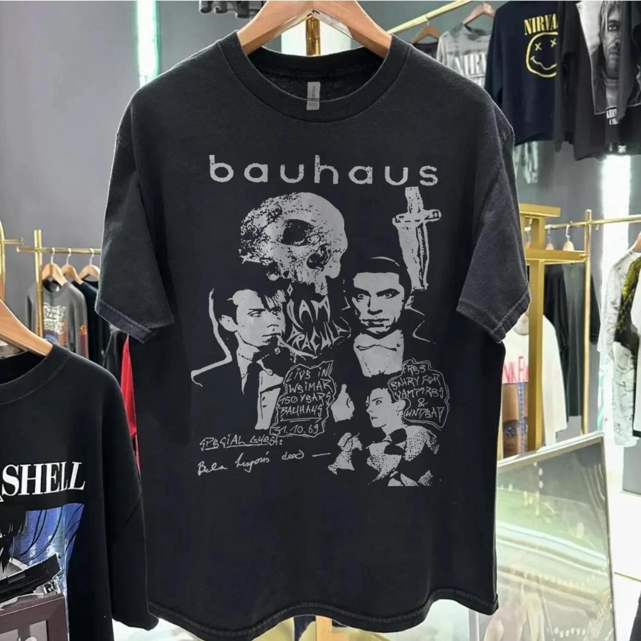 Bauhaus Band Tshirt Bauhaus Retro Style Black Unisex Tshirt Reprint XL