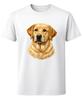 Golden Labrador Dog Portrait Unisex T-Shirt Cute Pet Lover Gift Tee