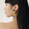 Vintage Panther Head Hoop Earrings