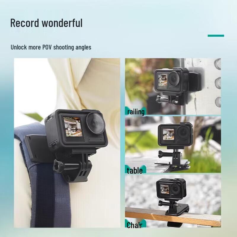 Universal Backpack Clip for DJI Osmo & Insta360 Cameras