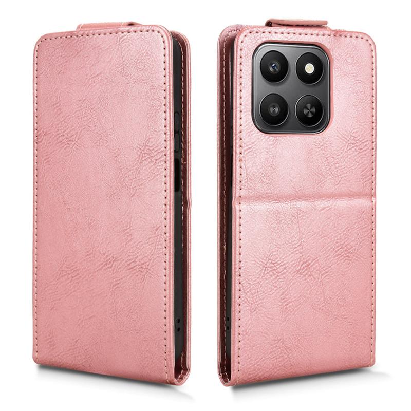 For Honor X7D 5G Flip Vertical Case Retro skin-friendly Full Cover Card Holder For Honor X7D 5G Phone Bags
