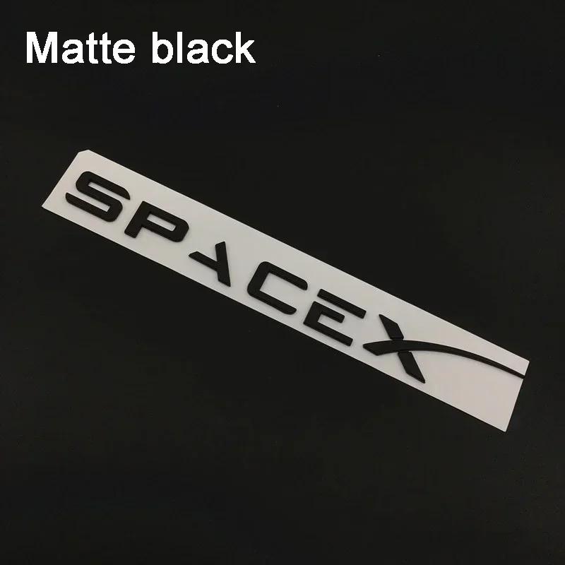 Car Sticker 2025 New Tesla ABS Car Rear Trunk Emblem for Tesla Model 3 Model S X Roadster SpaceX Refitting Badge Lettering Decal