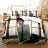 3D Druck Anime Chainsaw Man Makima Bettwäsche-Set, Bettdeckenbezug Bett-Set Steppdeckenbezug Kissenbezug, King Queen Twin Größe Jungen Mädchen Erwachsene