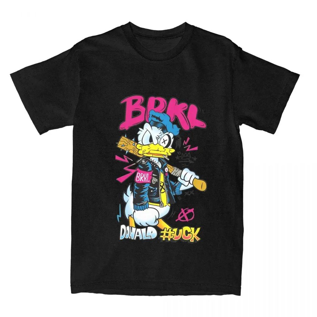 2026 Disney New Mini Mickey Mouse Donald Duck Printed TShirt High Quality Unisex Short Sleeve Loose Fashion Plus Size Top