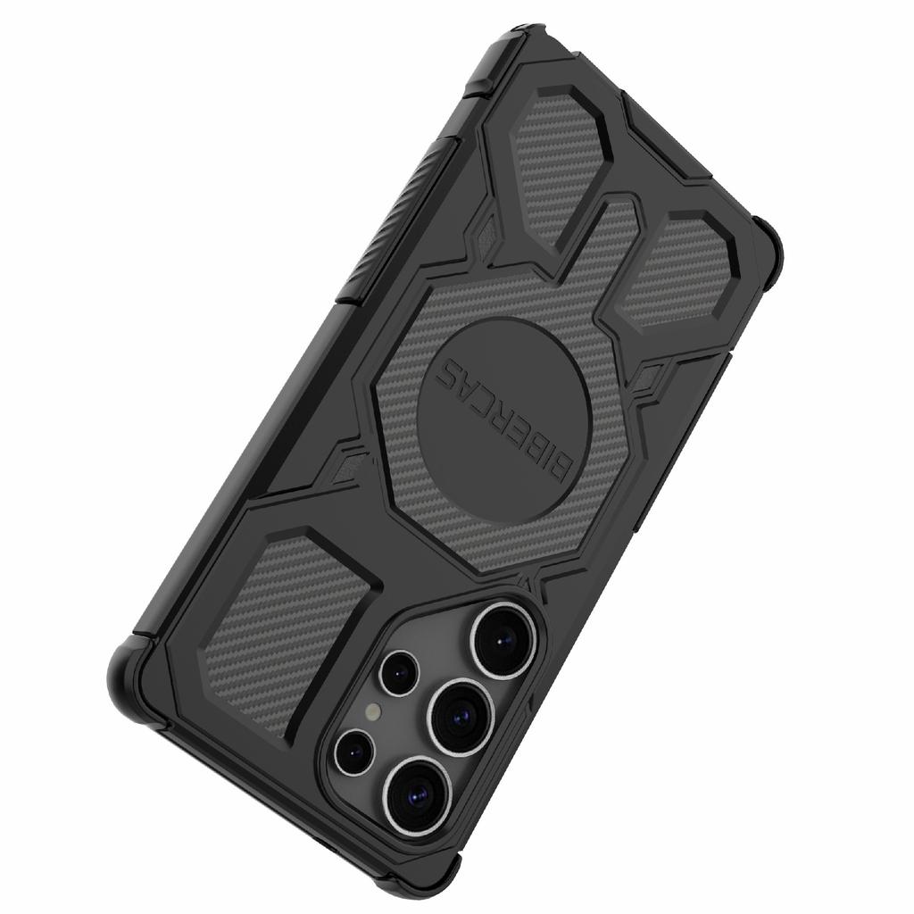 BIBERCAS J-16 Series For Samsung Galaxy S25 Ultra Case Compatible with MagSafe Anti Drop TPU+PC Phone Cover