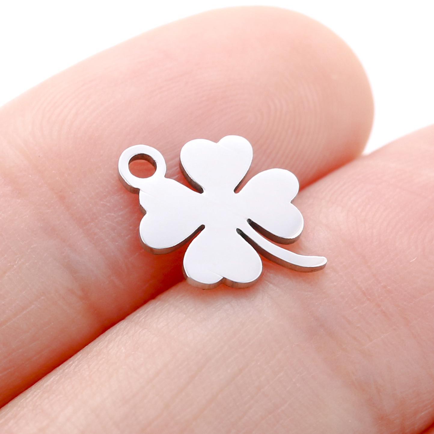 

5Pcs/Lot New Arrive Leaf Pendant Hollow Leaves Stainless Steel Charms for Earrings Bracelet Necklace Jewellery Making