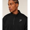 Gymshark Crest 1 4 Zip Gs Black A4c3s Bb2j
