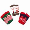 3 Paare/los Baumwolle Frühling Winter Herbst Baby Mädchen Jungen Kinder Socken Kinder Gestreiften Terry Schneeflocke Elch Santa Claus Weihnachten Bär