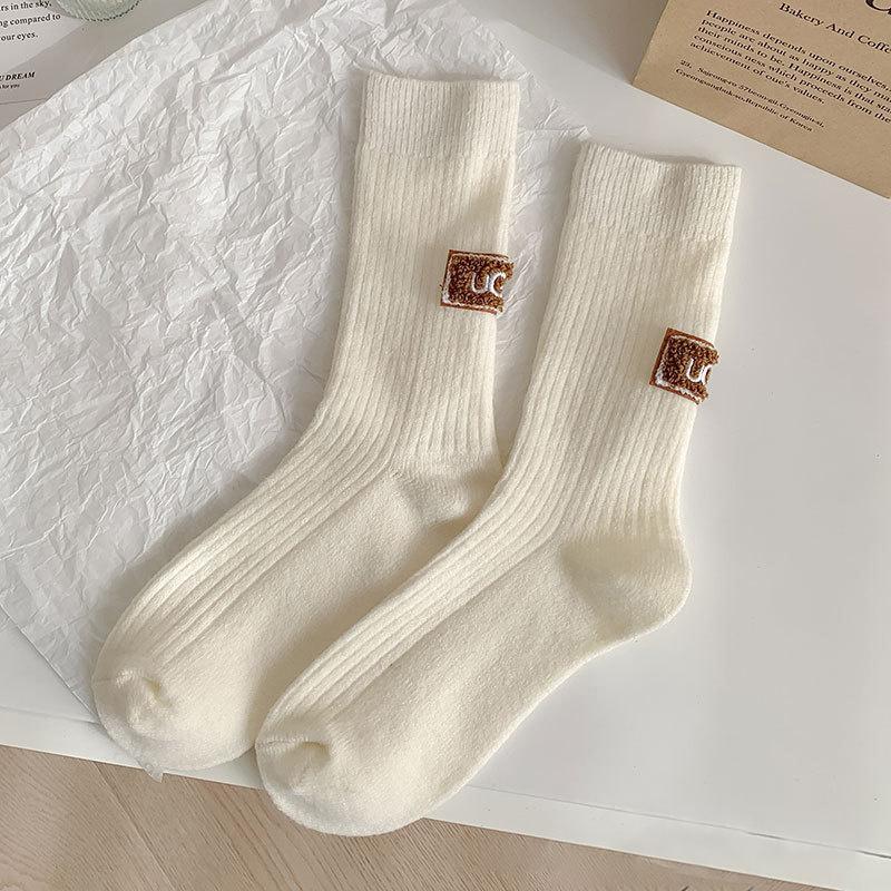 

1/2/3/5 Pairs Autumn Winter Warm Padded Socks Thickened Mid-calf Socks Leisure Padded Socks Women s Anti Cold Mid-calf Socks One Size