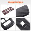 ABS Carbon Car Window Lift Switch Button Panel Cover Trim For Land Rover Discovery 4 2010-2016 For Range Rover Sport 2010-2013