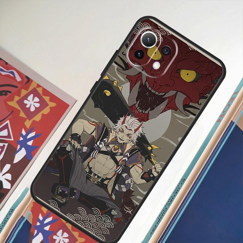 Genshin Impact Arataki Itto For Xiaomi 11T 12T 13 Pro 12 11 Lite Phone Case For POCO F5 X5 Pro F4 X4 GT F3 M5 X3 Pro