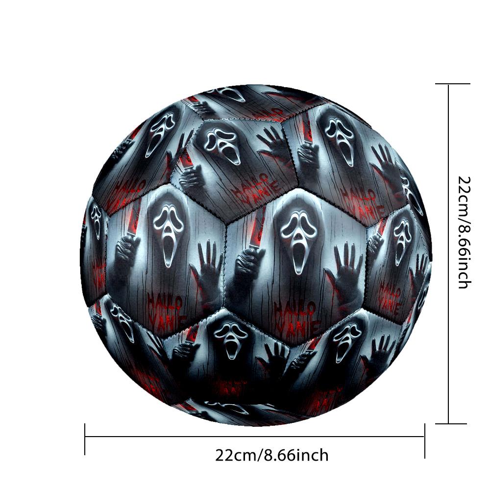 Horror Killer Indoor Soccer Ball Size 5 Colorful All Ages Machine Stitched PVC Competition Ready Durable High-Bounce