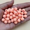 Home Party Supplies 150-15Pcs Round Acrylic Loose Beads Jewelry Accessories Fashion 8-16mm Solid Color DIY Materials Bracelet Necklace Making