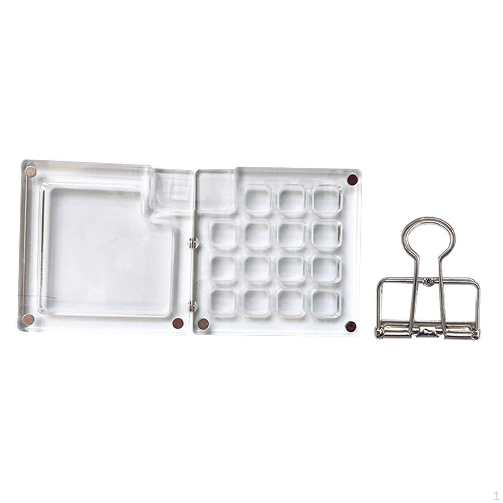 

Художественный набор для акварели и акрила, переносной лоток для смешивания 15 grids