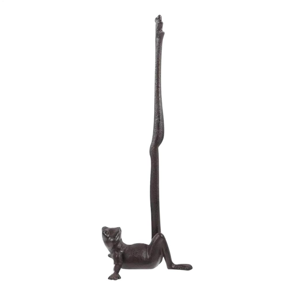 Long Leg Frog Paper Holder Vintage Cute Toilet Kitchen Paper Holder Vertical Standing Tissue Organizer For Floor Or Countertop