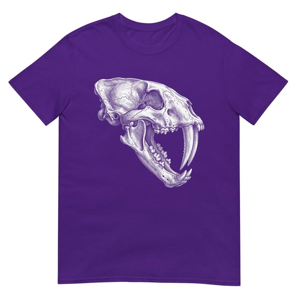 Smilodon Skull Saber Toothed Cat Ice Age Fossil Tshirt