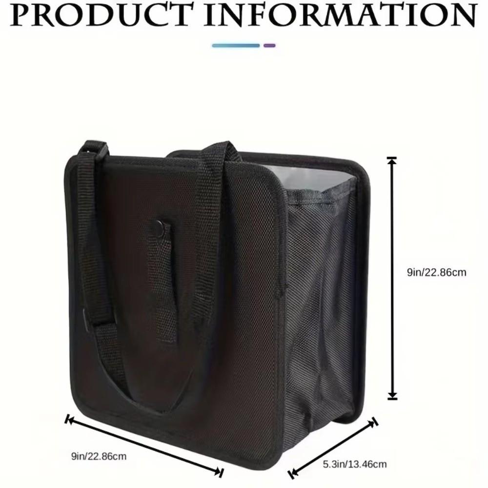 Zipper Compartment Car Storage Bag Durable Hanging Bag New Car Trash Can