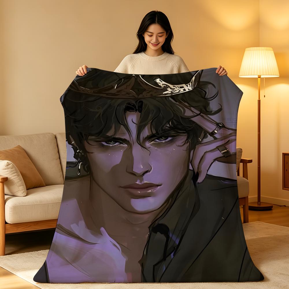 Novel T-The C-Cruel P-Prince Throw High-Density Short Plush Blanket Soft Skin-Friendly for Sofa Nap Air-Conditioned Room