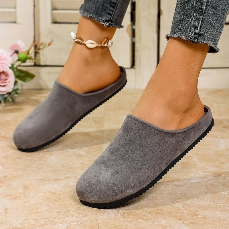 Fashion Women's Shoes 2025 Brand Closed Toe Women's Slippers Fashion Outdoor Casual New Plus Size Best Seller Comfortable Flat Slippers