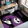 Custom Name The Nightmare Before Christmas Printed Carpet,Rug for Office Chair Living Room Bedroom Kitchen Room Decor Gifts.