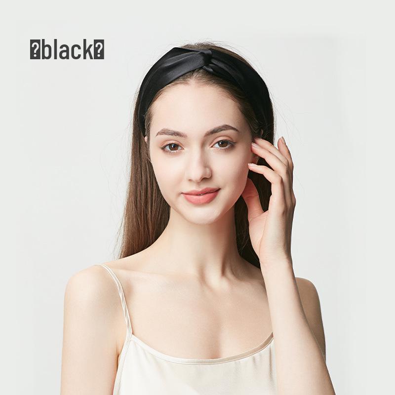 19 Momme Double Layer Silk Headband - 100% Mulberry Silk Hairband for Women, Perfect for Face Washing and Hair Styling