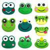 Charms Grenouille Cartoon pour Crocs Accessoires de Chaussures en Caoutchouc PVC Boucles Décoratives