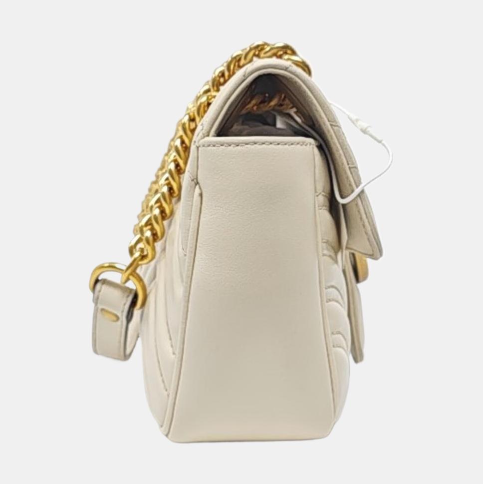[Pre-Owned] Gucci GG Marmont Matelassé Mini Bag 'White' - Good #1IOZCGA
